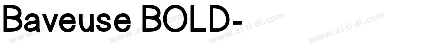 Baveuse BOLD字体转换